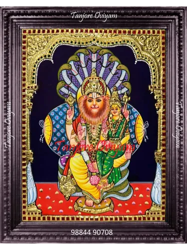 Lakhsmi Narasimha Tanjore Painting